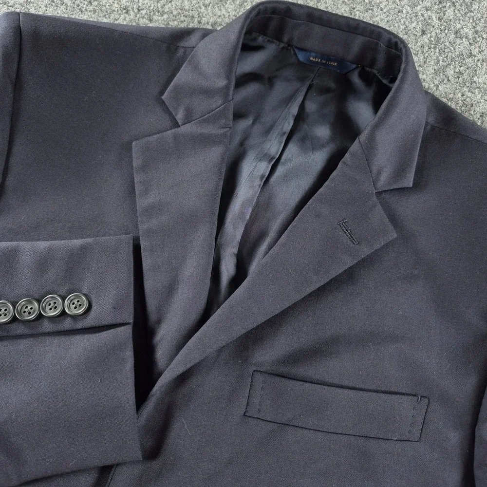 Brooks Brothers 1818 Regent Blazer Navy Wool Estrato Italy 40R 10075836R